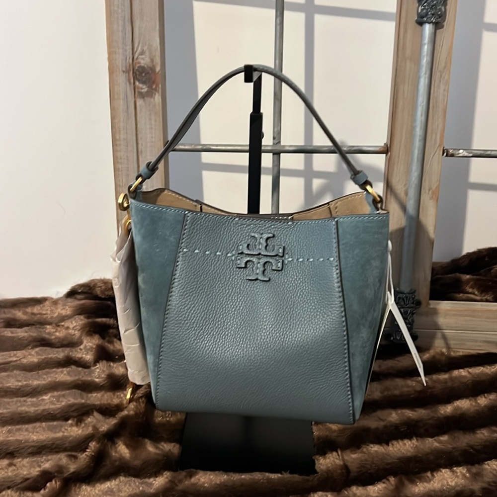 Tory Burch McGraw Small Bucket Bag